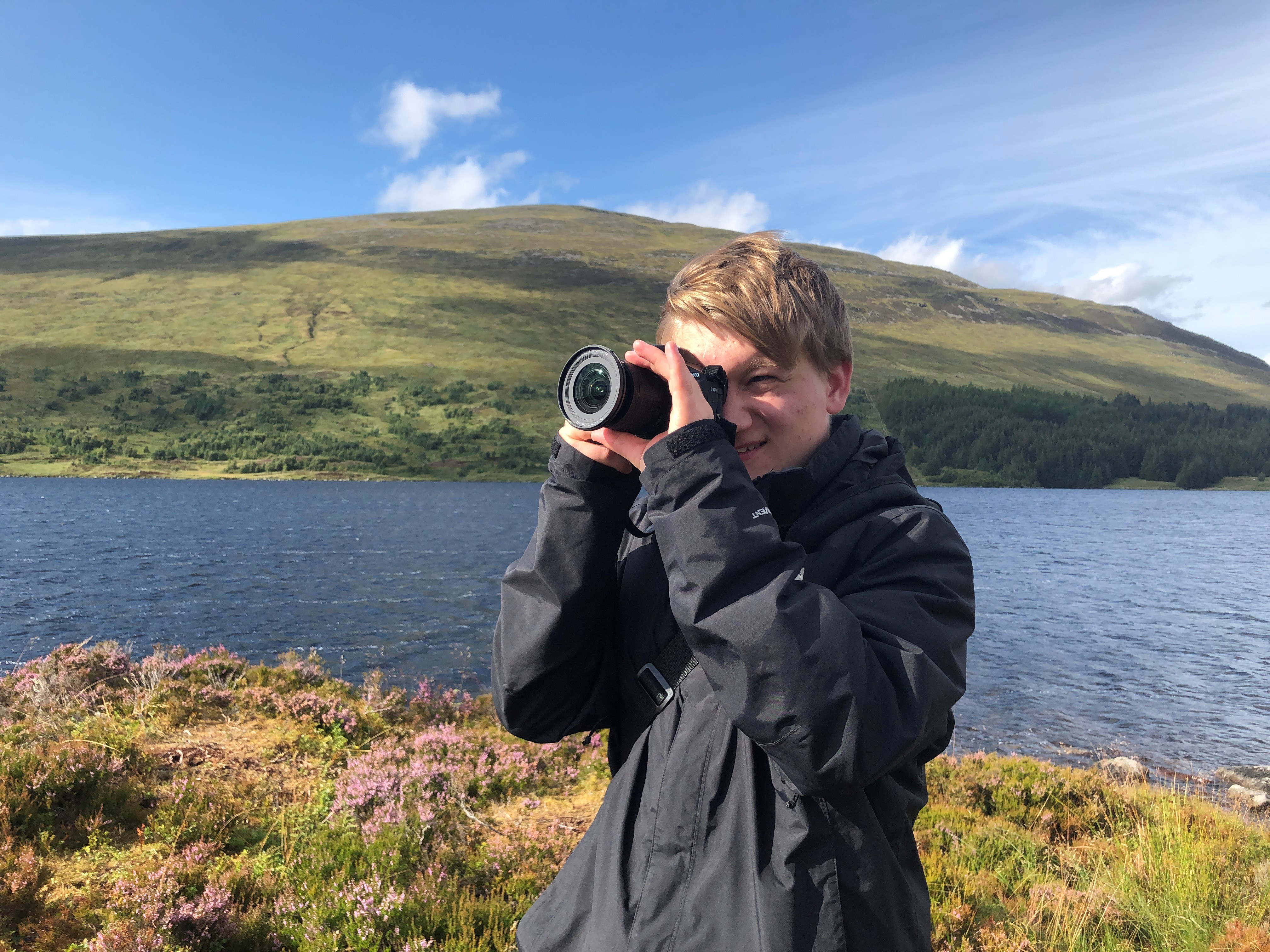 Will Furnell taking photographs of landscape