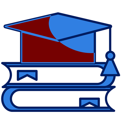 Academic cap on two stacked books