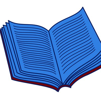 Icon of an open book 