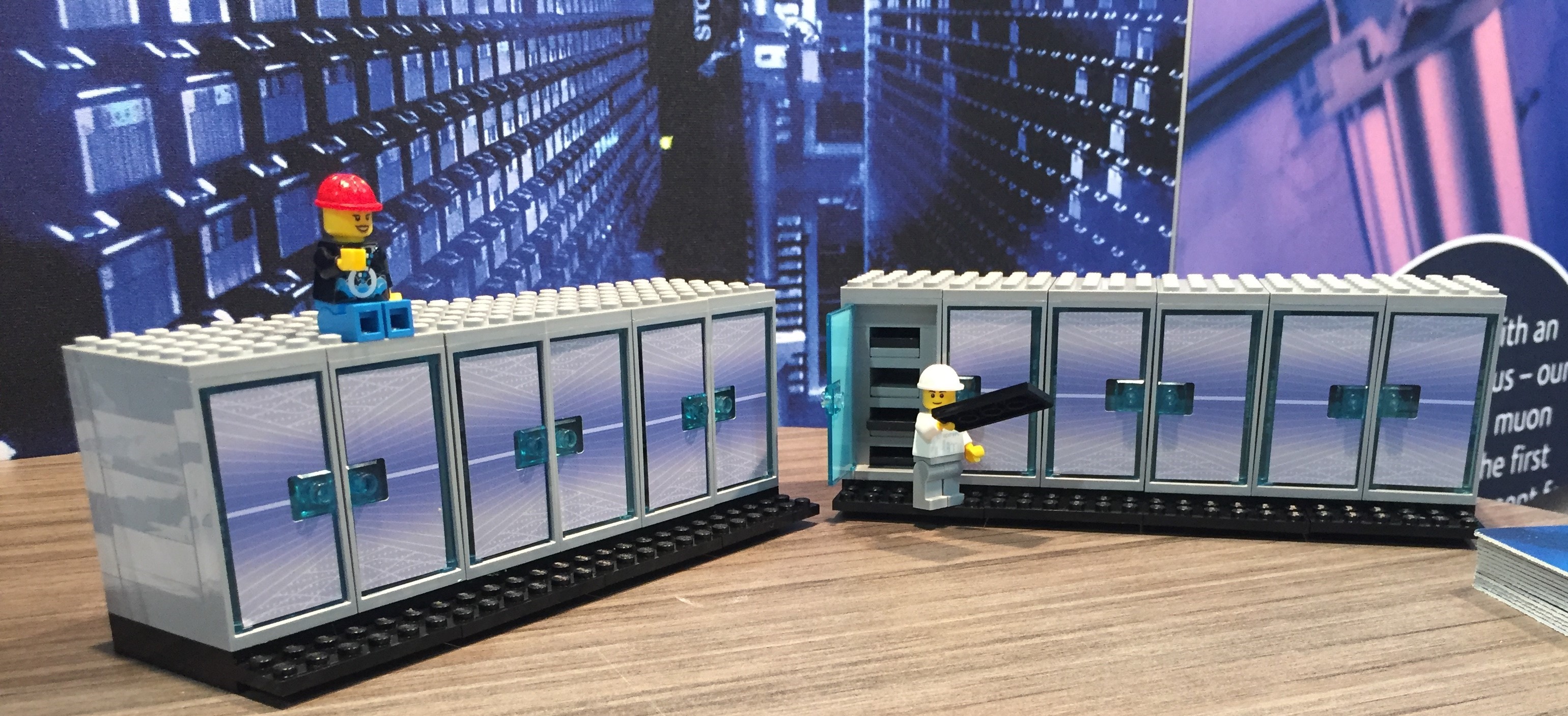 Lego style model of rack from Scafell Pike supercomputer