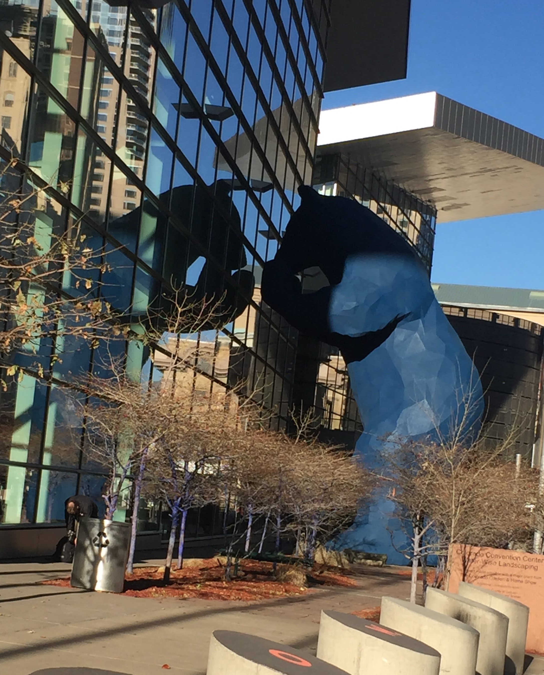 SC19 bear outside Colorado Convention Centre