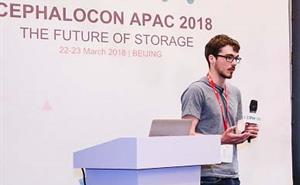 Tom Byrne speaking at the Cephalocon APAC 2018​ Conference in Beijing.