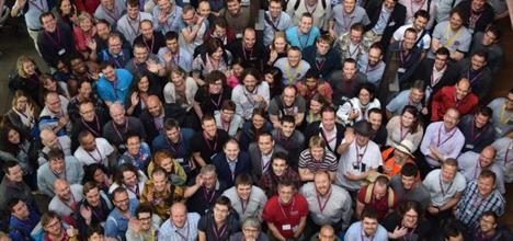 Group photo of attendees at the annual Research Software Engineers’ Conference
